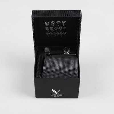 Wholesaler Yves Enzo Paris - Patterned Tie Set Wholesaler Yves Enzo Paris - Patterned Tie Set