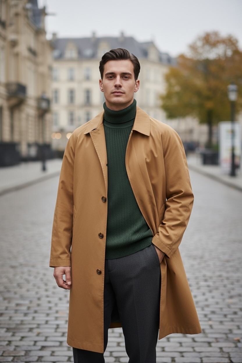 Großhändler Yves Enzo Paris - Set aus 8 eleganten Trenchcoats - 4 verschiedene Farben