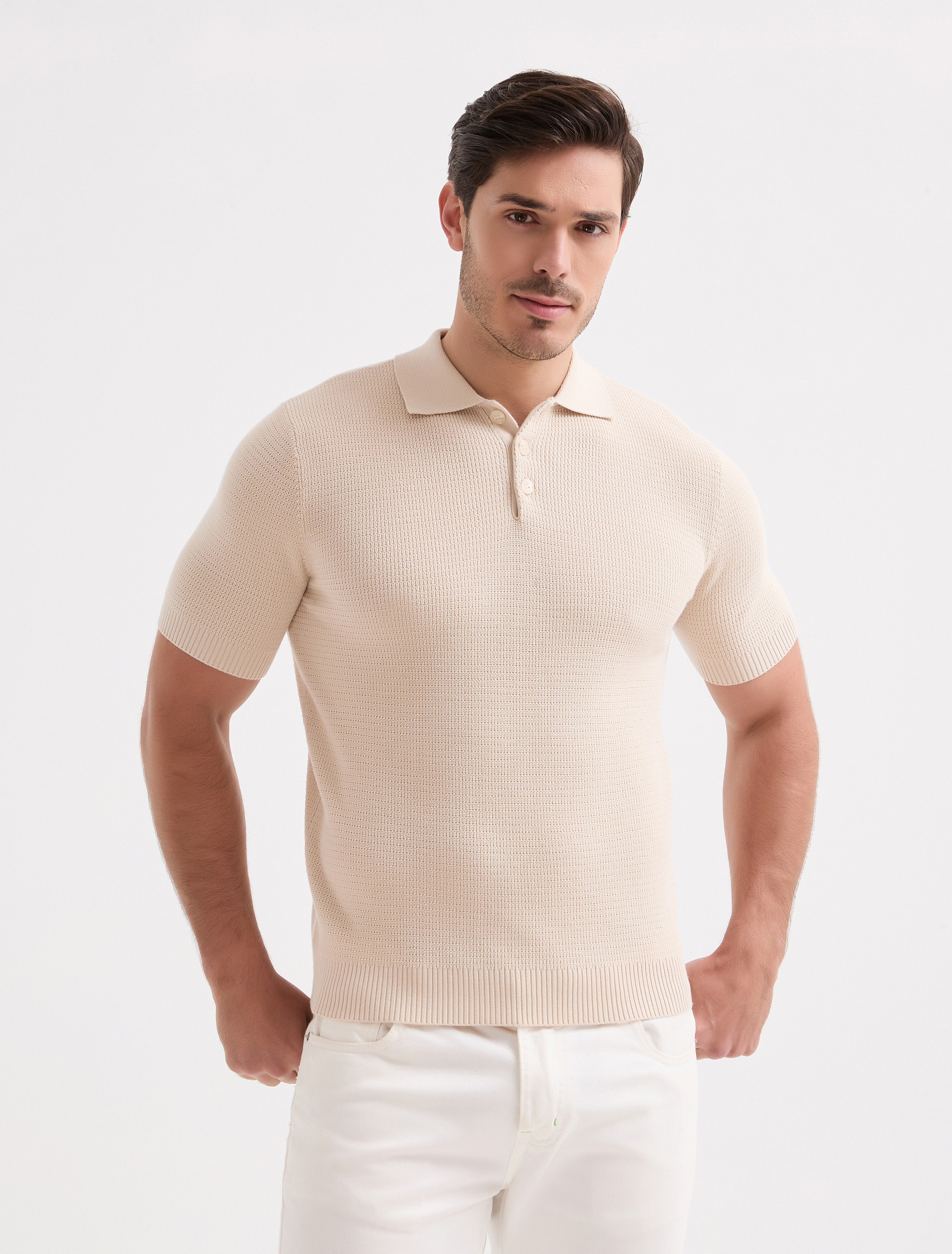 Großhändler Yves Enzo Paris - Polo aus 100% Baumwollstrick