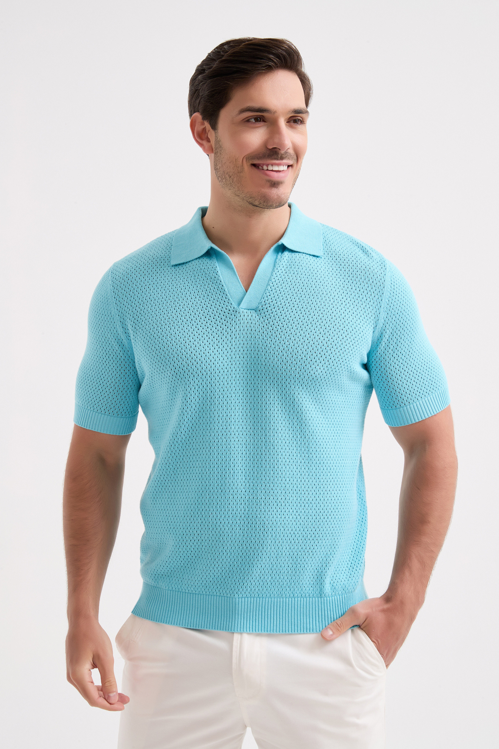 Grossiste Yves Enzo Paris - Polo 100% coton en maille