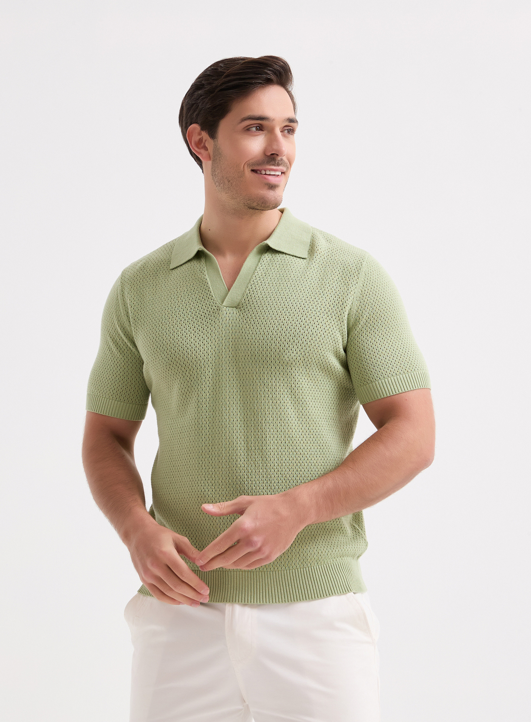 Grossiste Yves Enzo Paris - Polo 100% coton en maille