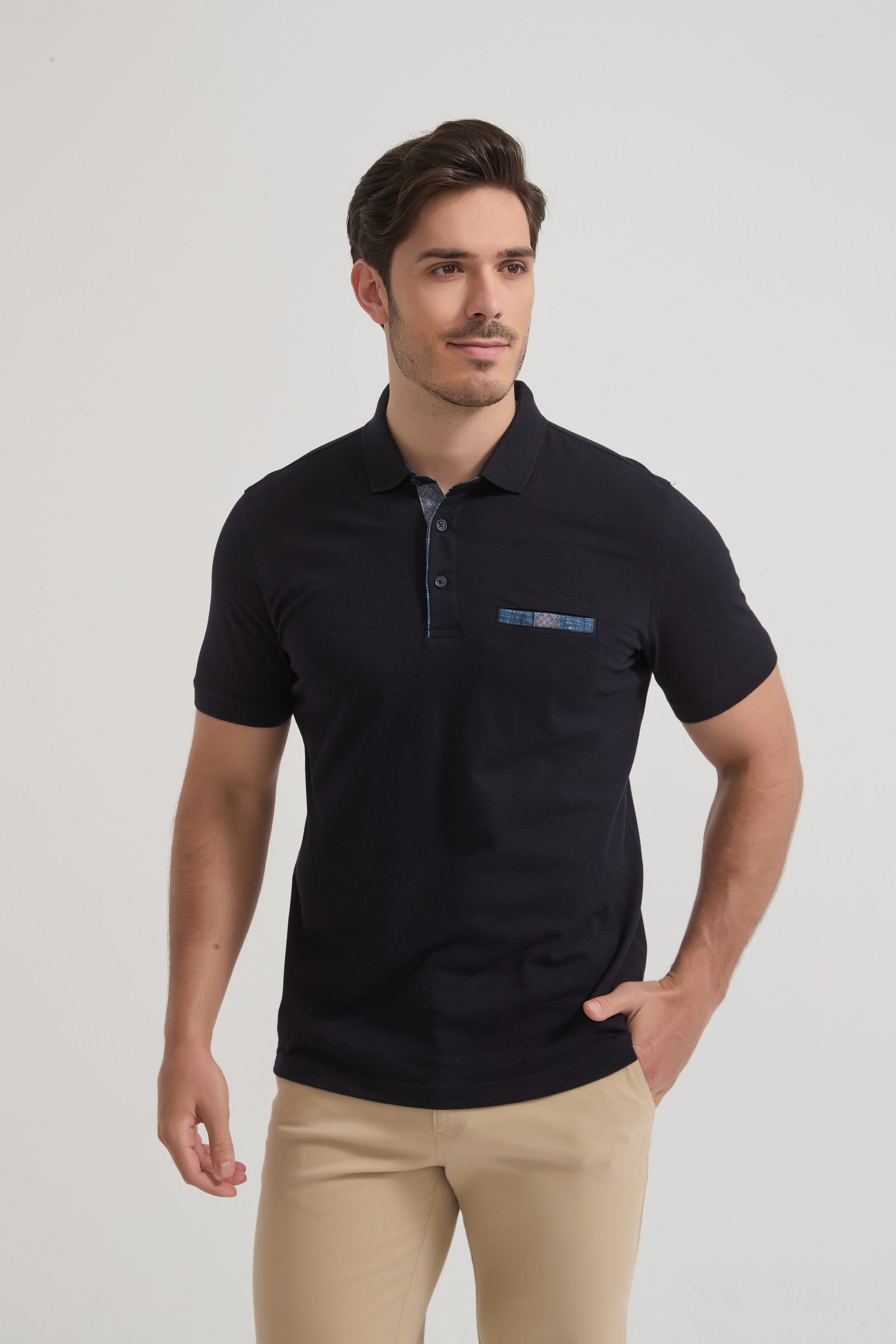 Grossiste Yves Enzo Paris - Polo Fabio coton royal