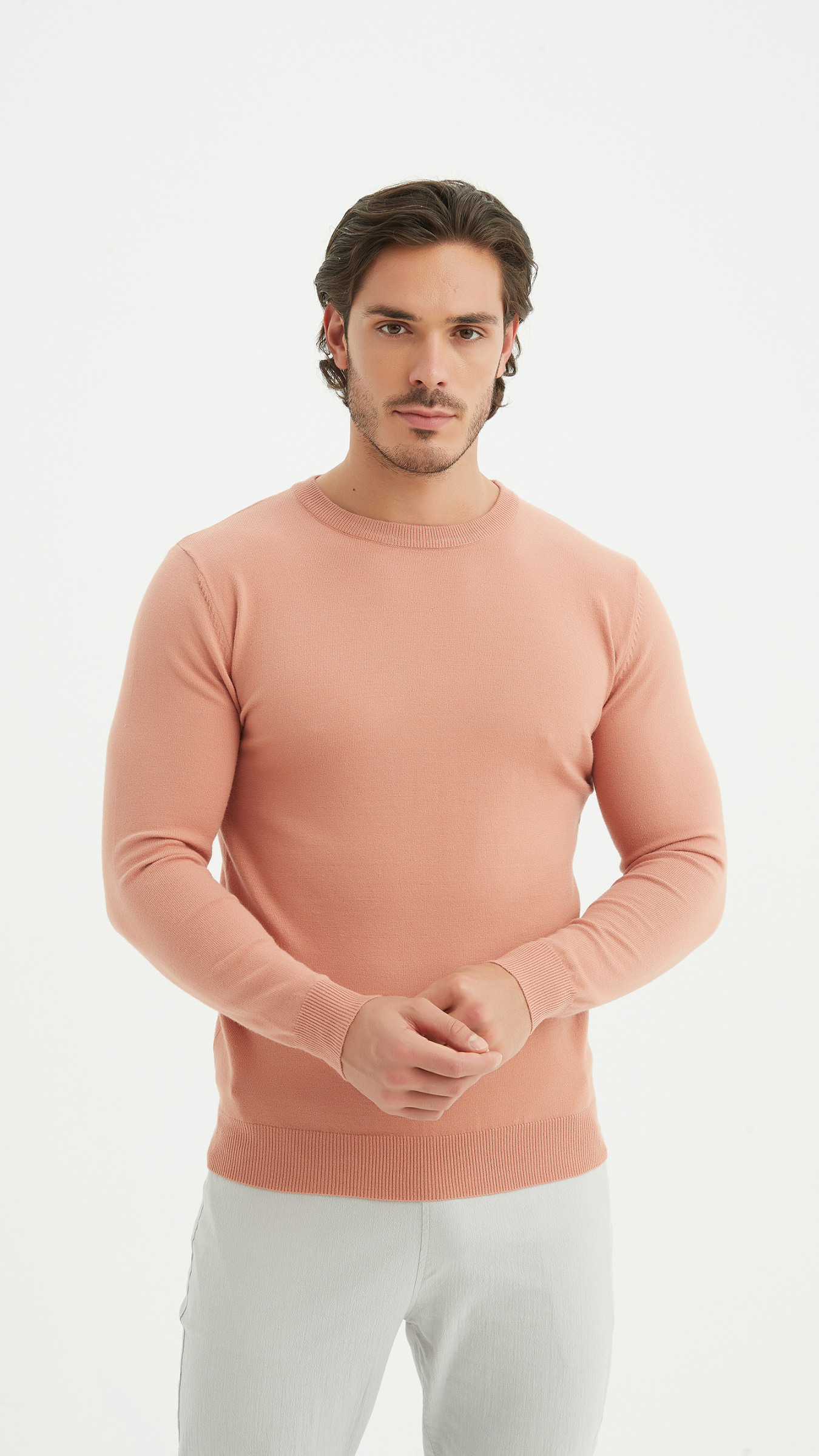 Grossiste Yves Enzo Paris - Col rond touché cachemire