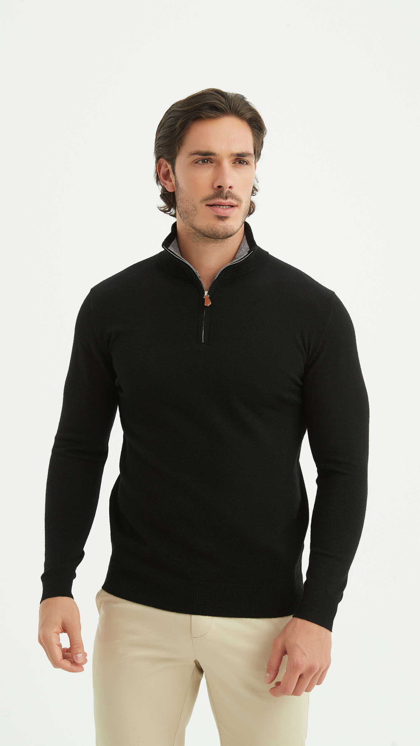 Großhändler Yves Enzo Paris - Trucker-Kragen mit Kaschmir-Touch