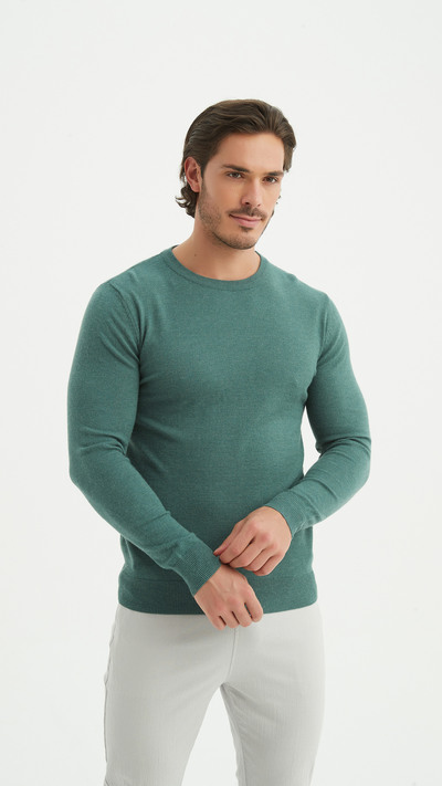 Grossiste Yves Enzo Paris - Col rond touché cachemire Grossiste Yves Enzo Paris - Col rond touché cachemire