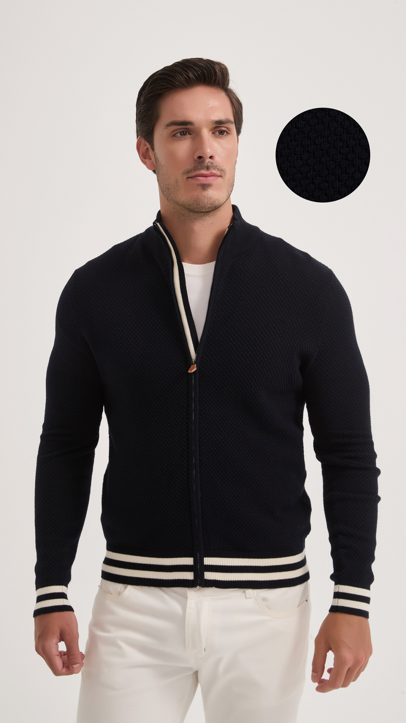 Großhändler Yves Enzo Paris - 100% Baumwolle Strickjacke