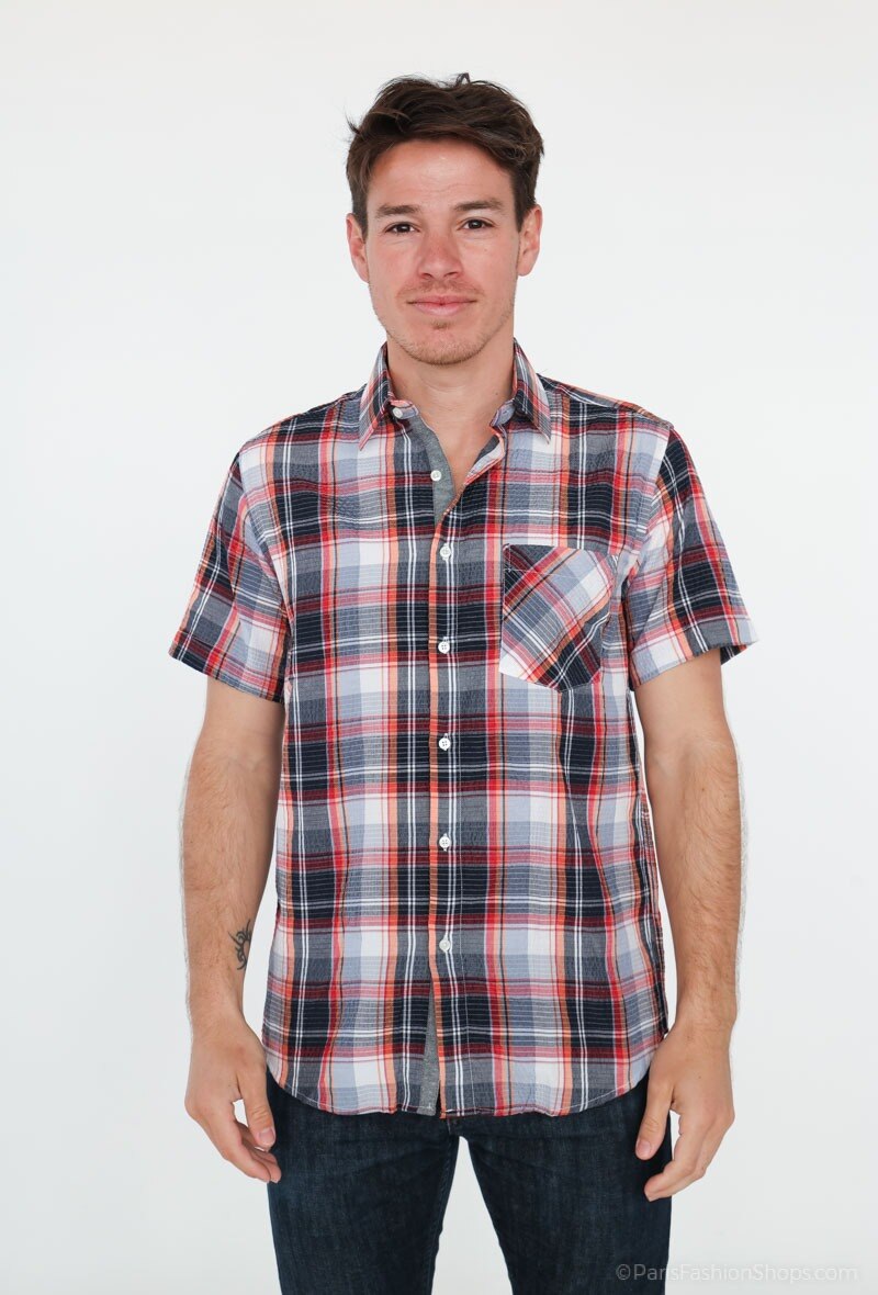 Wholesaler Yves Enzo - Checks sleeveless shirt comfort fit
