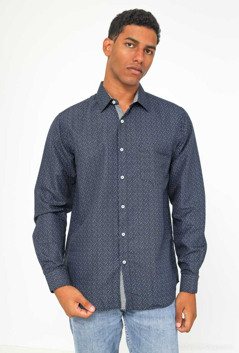 Wholesaler Yves Enzo - Shirt POKER prints comfort fit