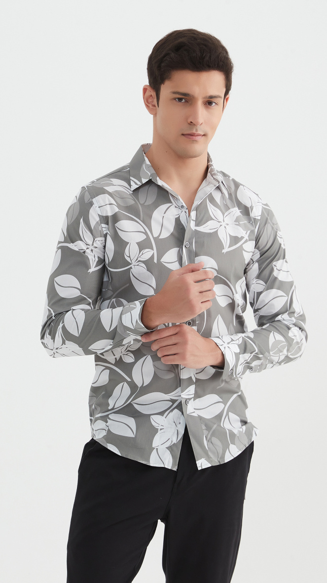 Grossiste Yves Enzo - Chemise "PREMIUM" stretch à motifs coupe ajustée