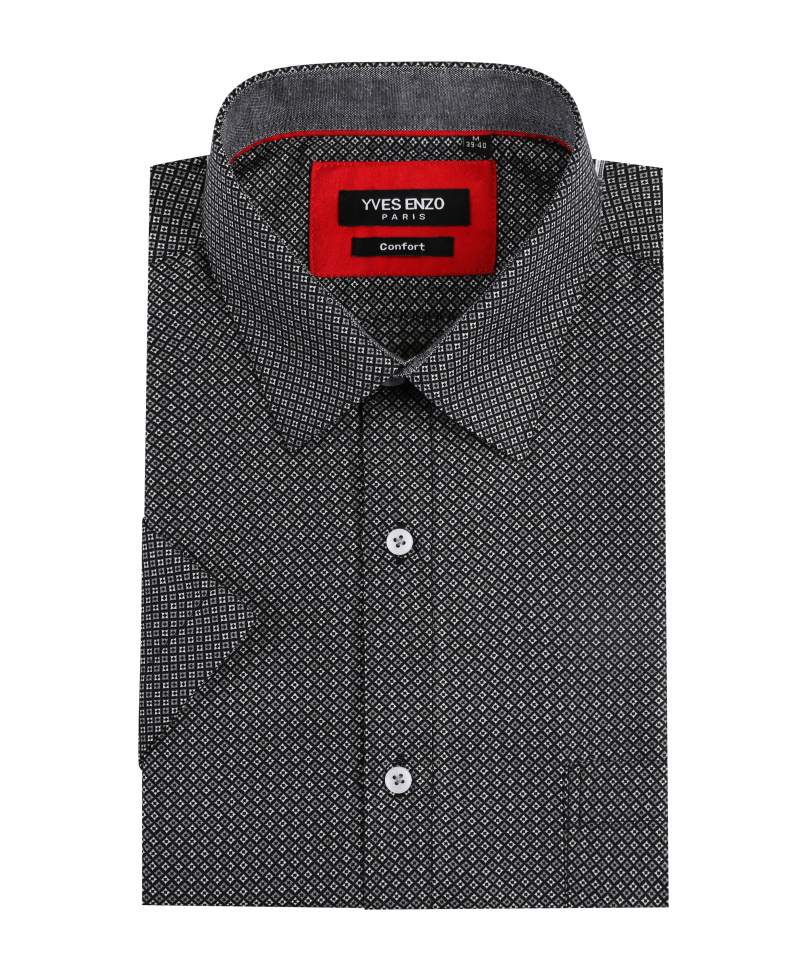 Mayorista Yves Enzo - Camisa estampada de ajuste cómodo