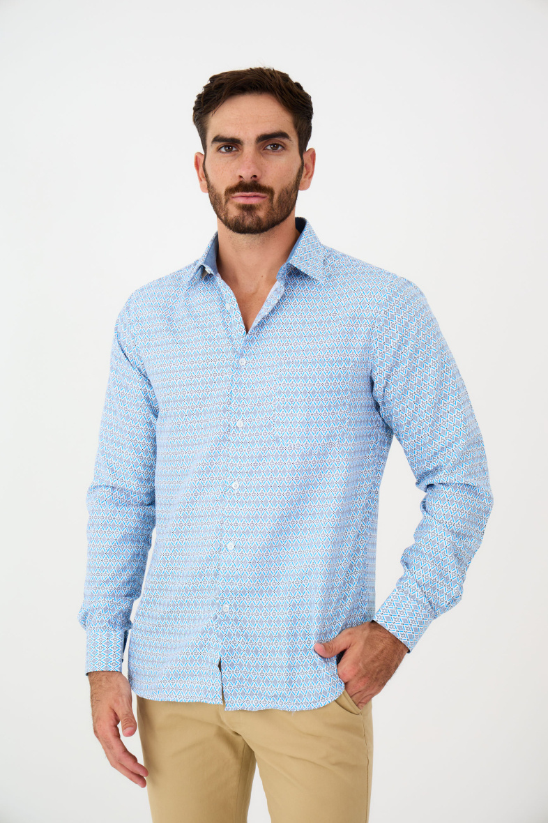 Wholesaler Yves Enzo - Shirt POKER prints comfort fit