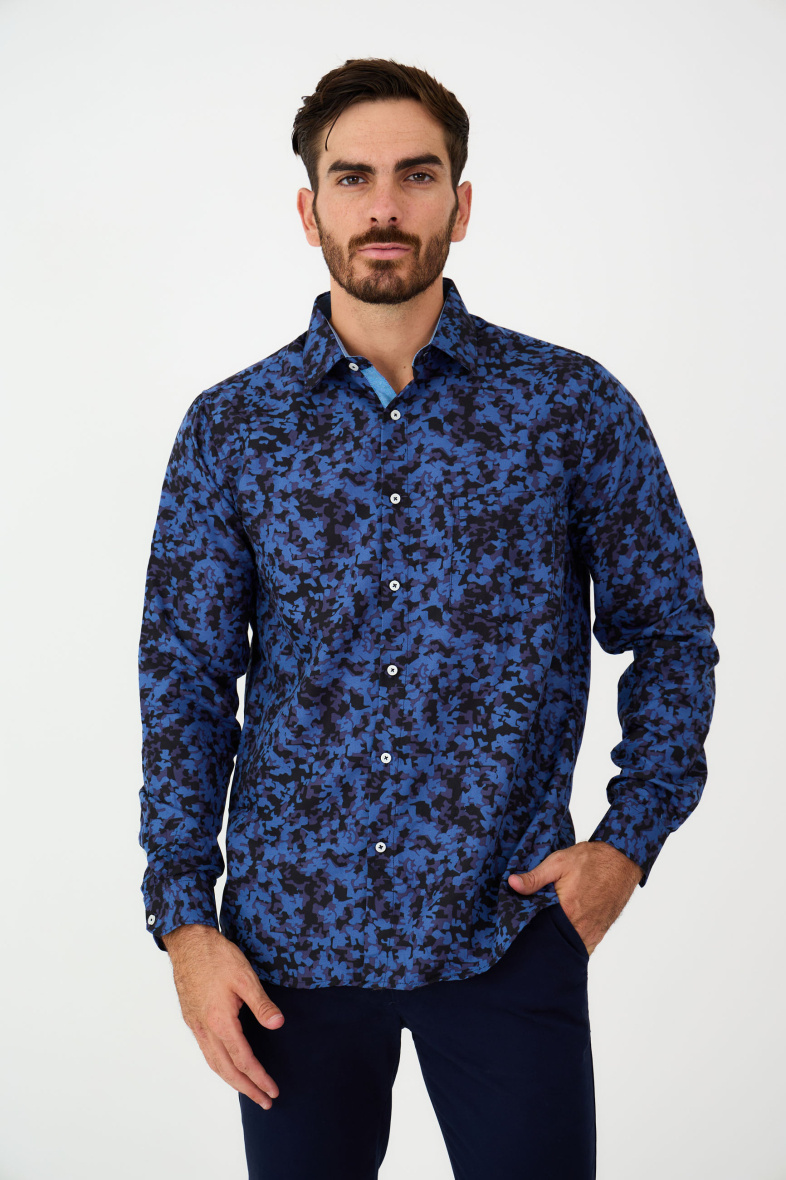 Wholesaler Yves Enzo - Shirt POKER prints comfort fit