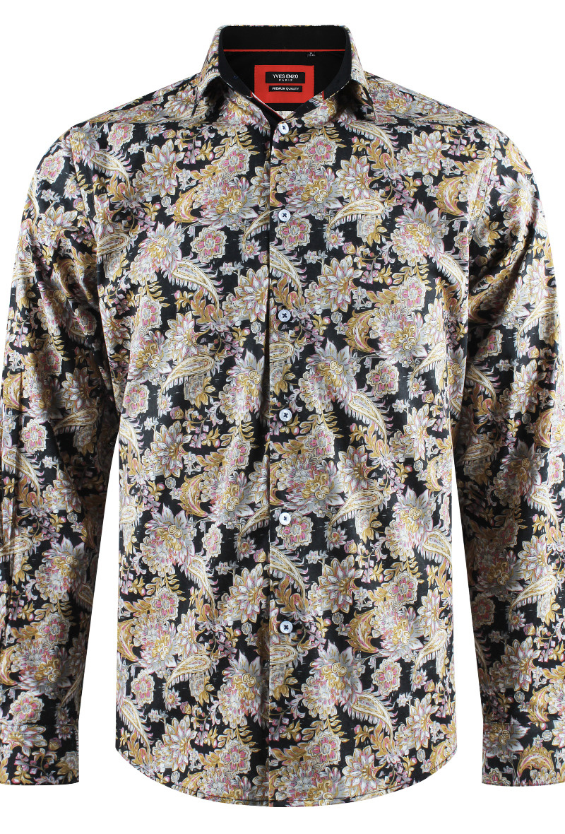 Wholesaler Yves Enzo - STRETCH shirt SIAM prints comfort fit