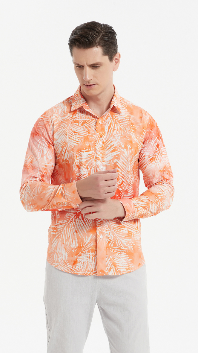 Wholesaler Yves Enzo - "PREMIUM" stretch shirt with slim fit pattern