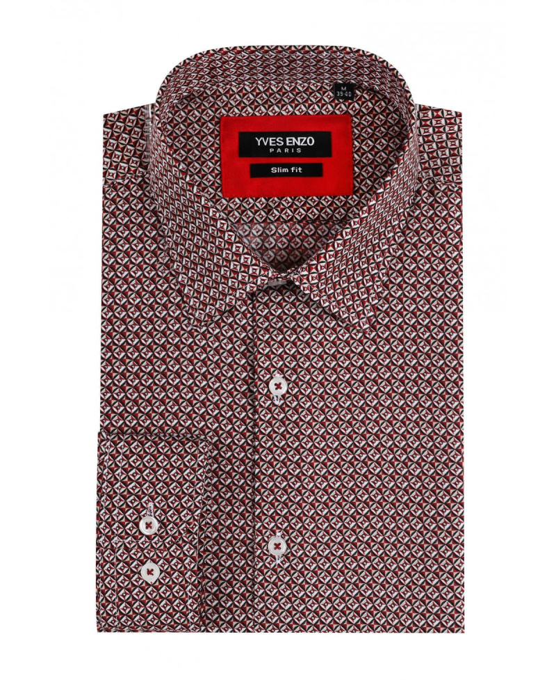 Wholesaler Yves Enzo - FIORELLINI print shirt in slim fit