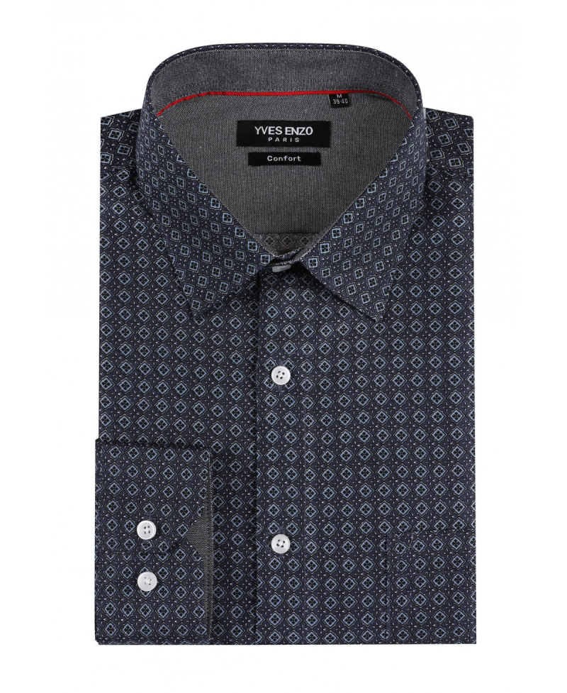 Wholesaler Yves Enzo - Patterned shirt in comfort fit