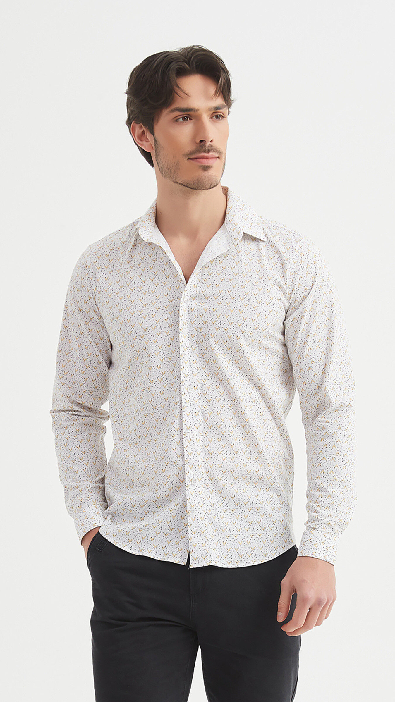 Wholesaler Yves Enzo - Patterned “PREMIUM” shirt