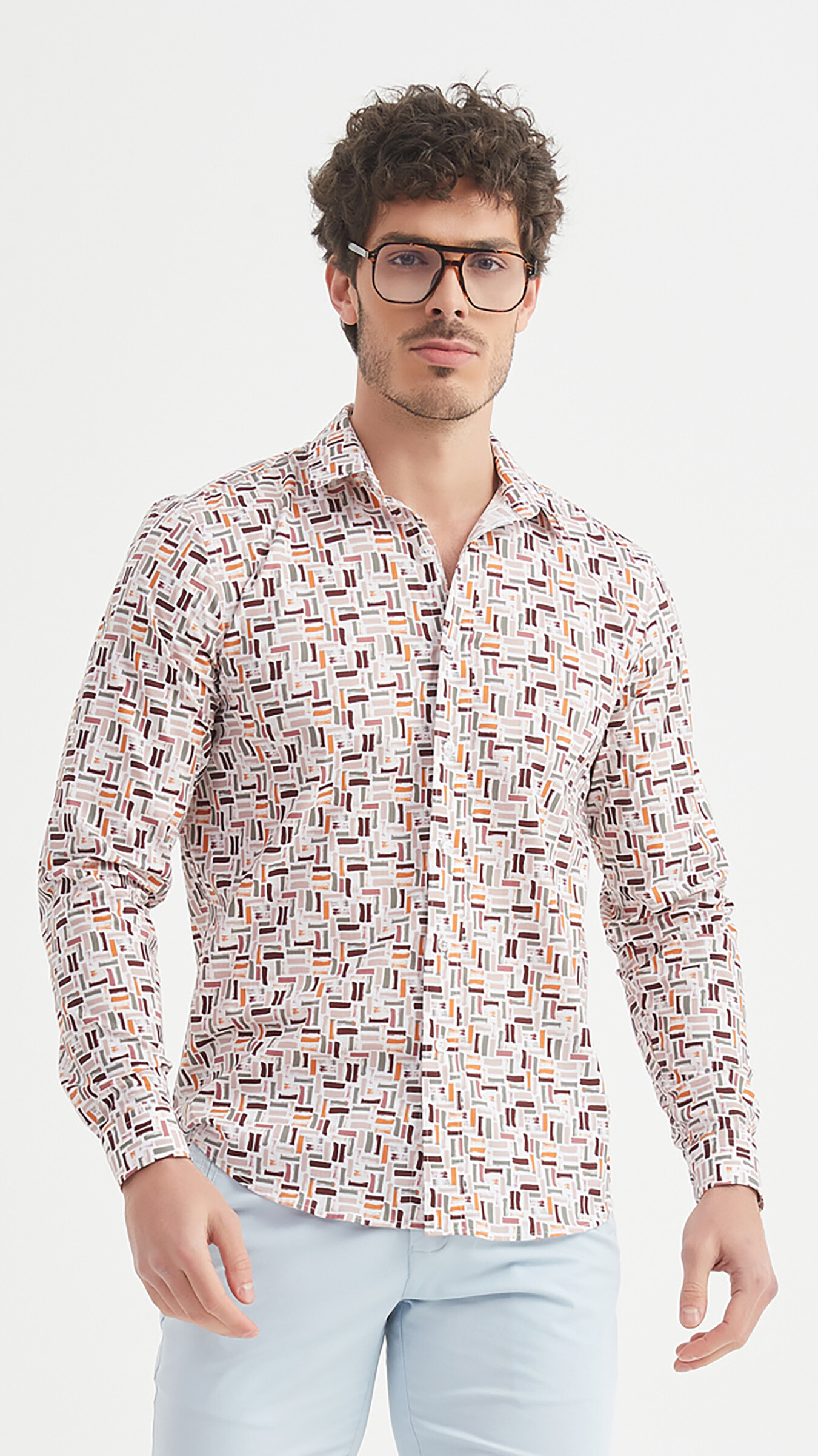 Wholesaler Yves Enzo - Patterned “PREMIUM” shirt