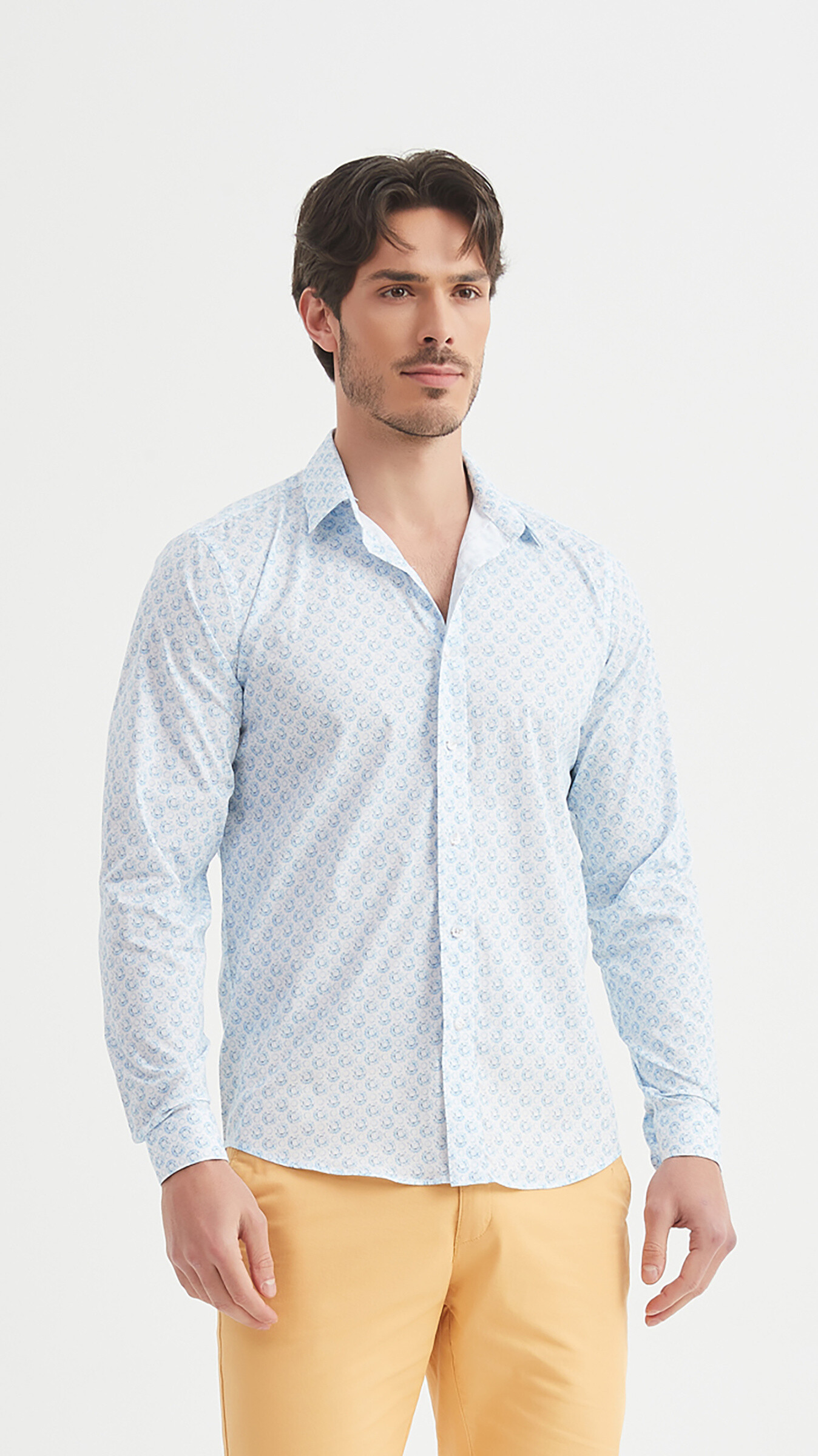 Wholesaler Yves Enzo - Patterned “PREMIUM” shirt