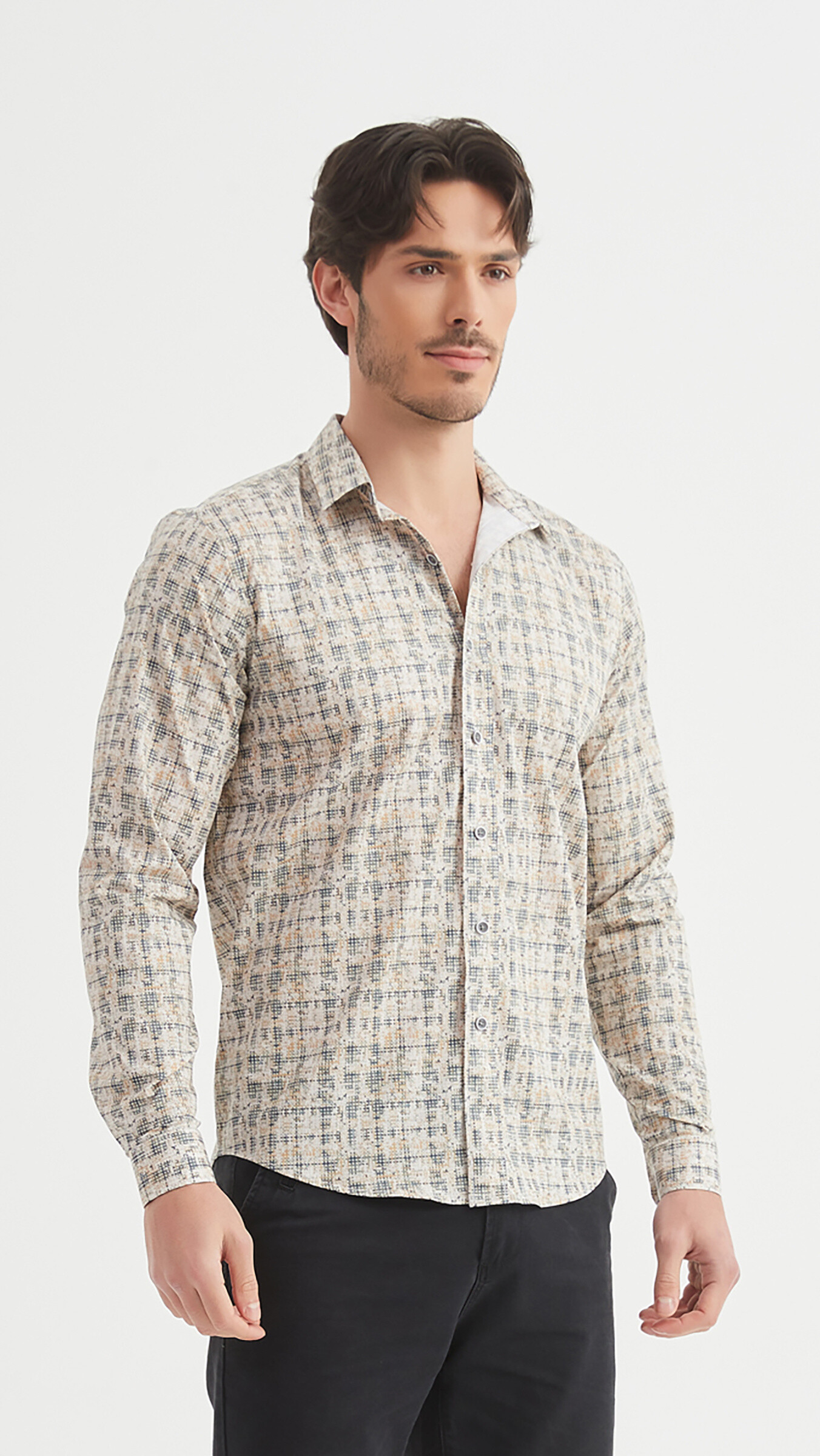 Wholesaler Yves Enzo - Patterned “PREMIUM” shirt