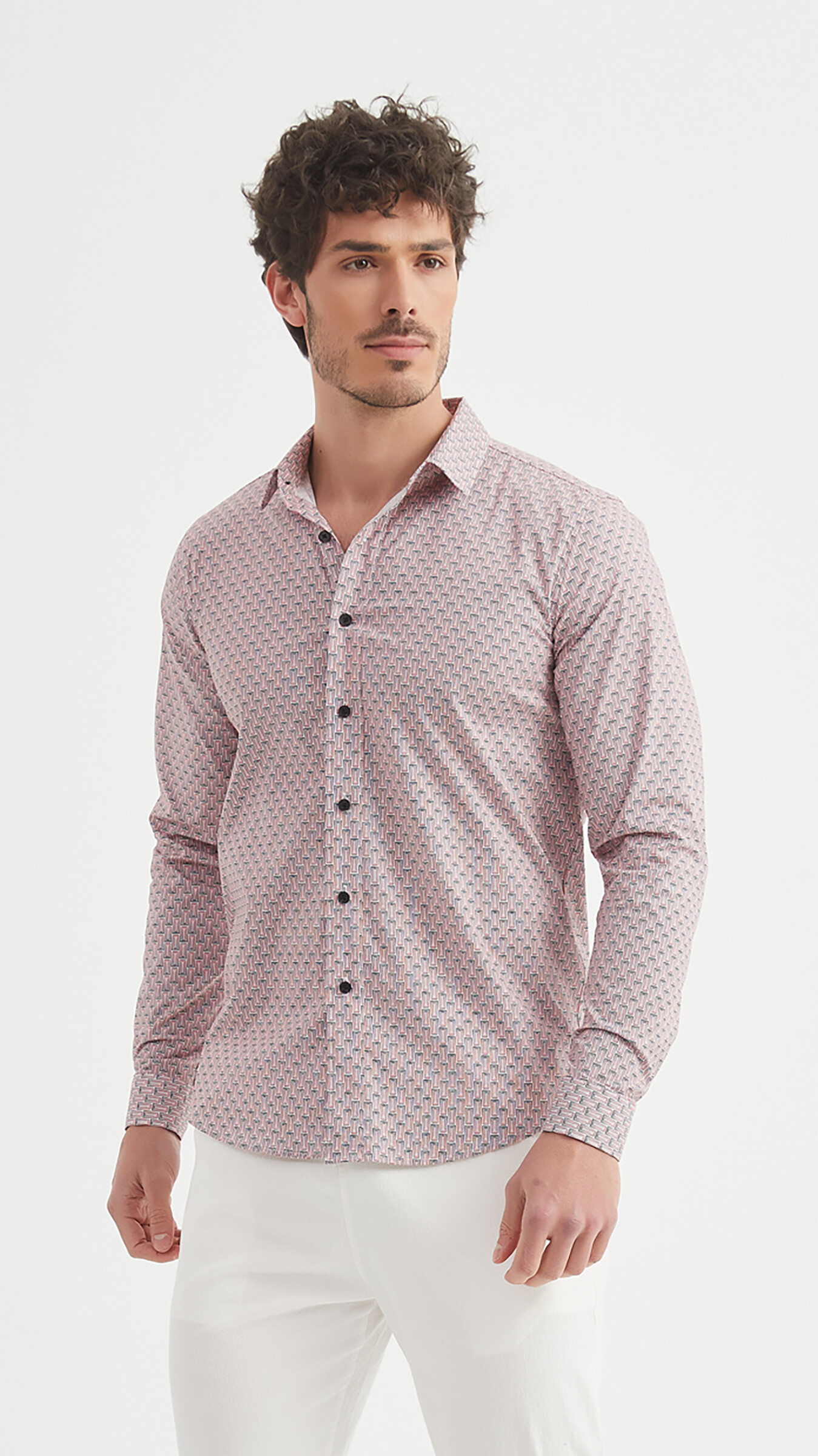 Wholesaler Yves Enzo - Patterned “PREMIUM” shirt