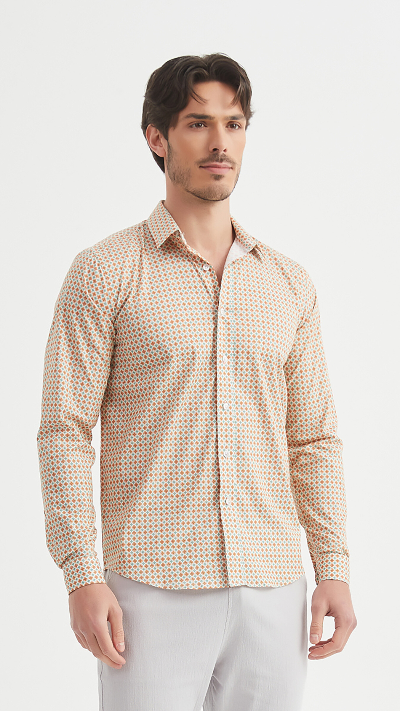 Wholesaler Yves Enzo - Patterned “PREMIUM” shirt