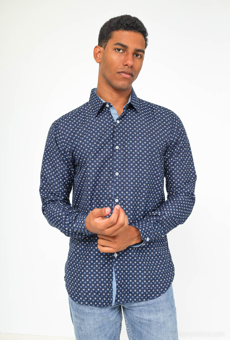 Grossiste Yves Enzo - Chemise motifs CERCHIO en slim fit