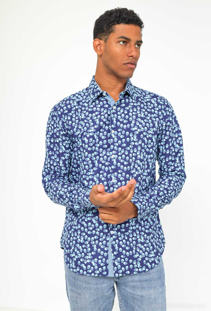 Grossista Yves Enzo - Camicia ALINA a fantasia slim fit