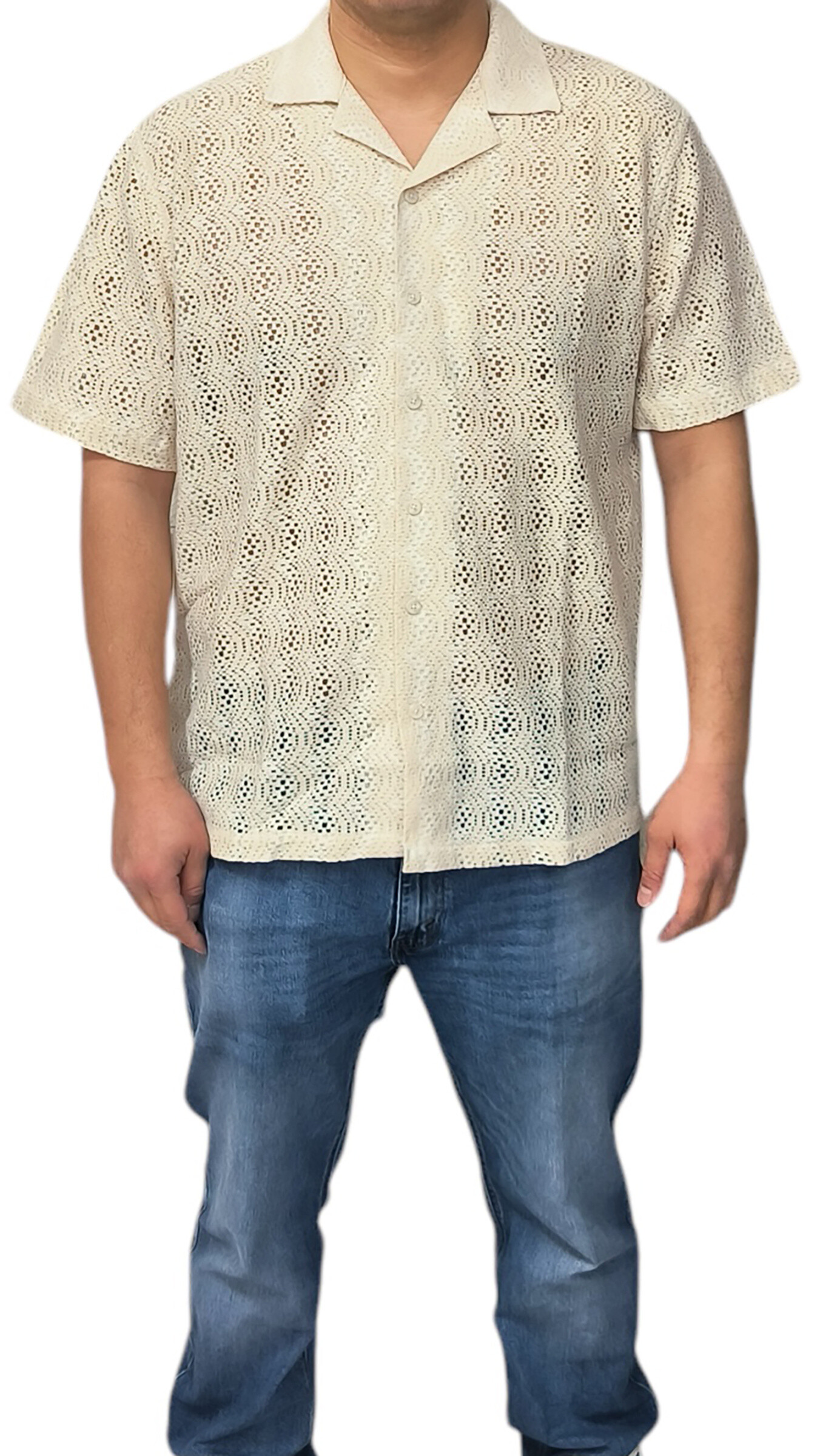Wholesaler Yves Enzo - Embroidered shirt in cotton