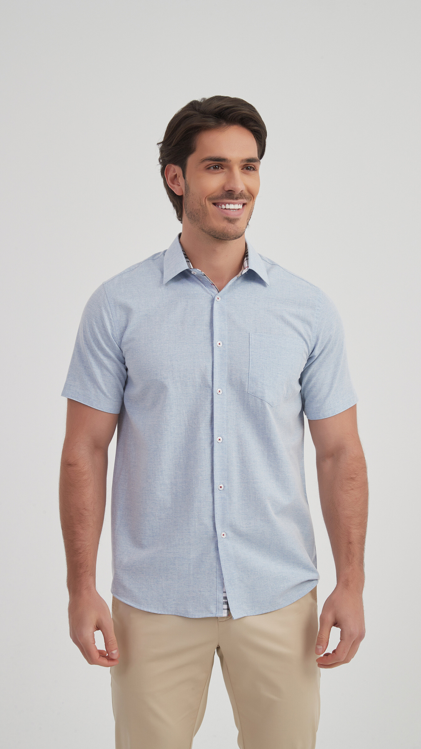 Wholesaler Yves Enzo - Tartan check shirt comfort fit