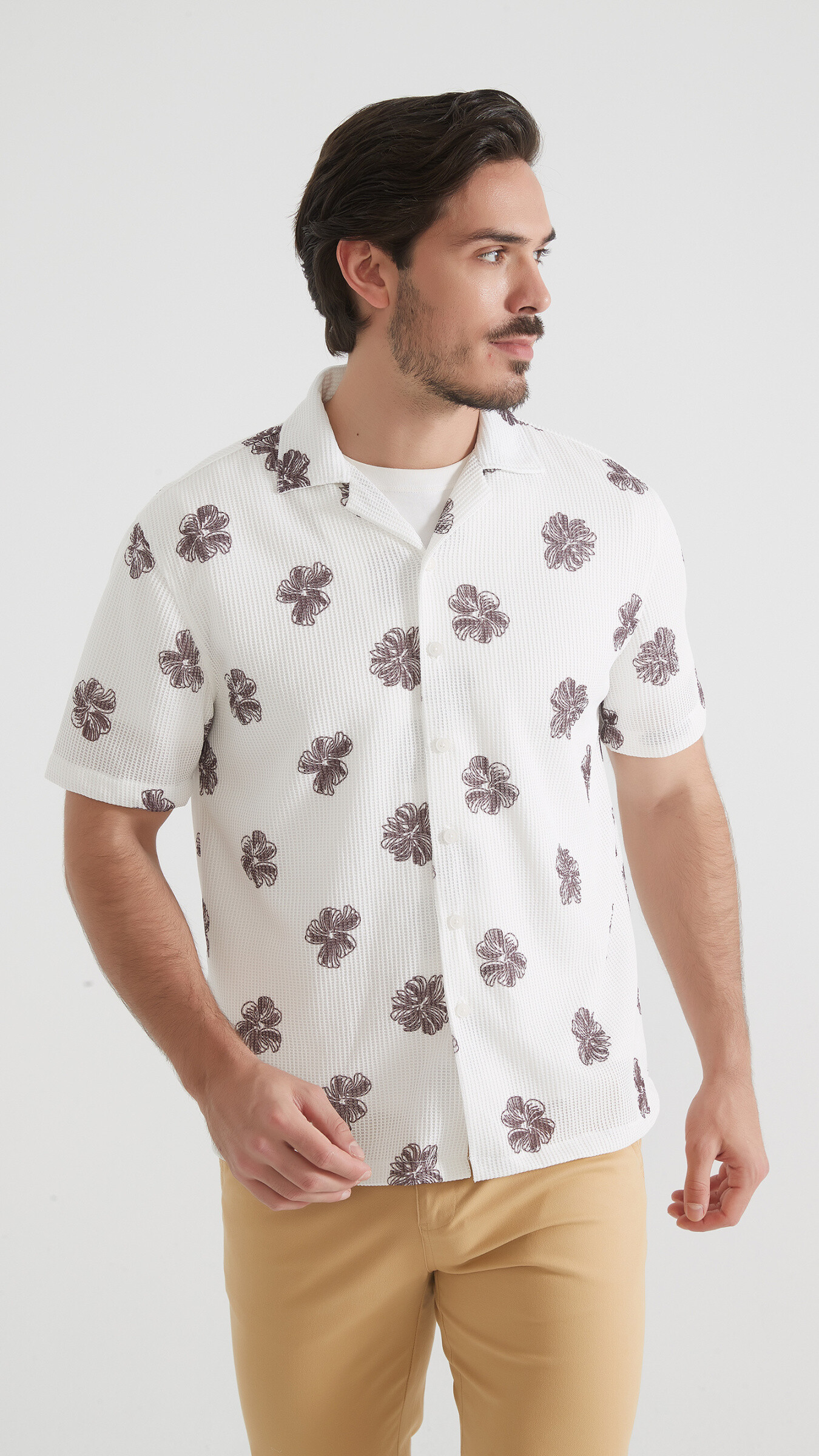Mayorista Yves Enzo - Camisa estampada regular fit