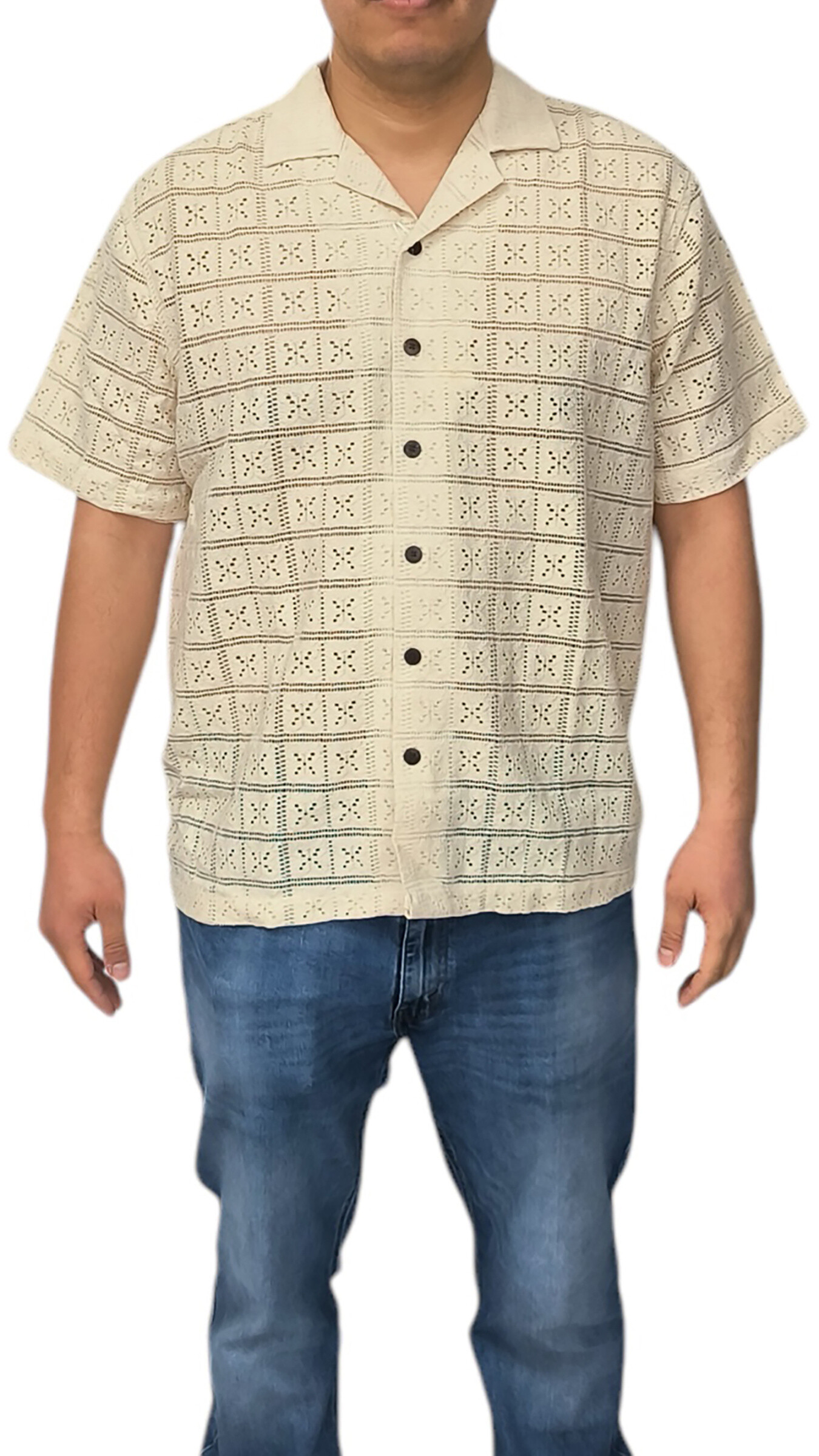 Wholesaler Yves Enzo - Embroidered shirt in cotton
