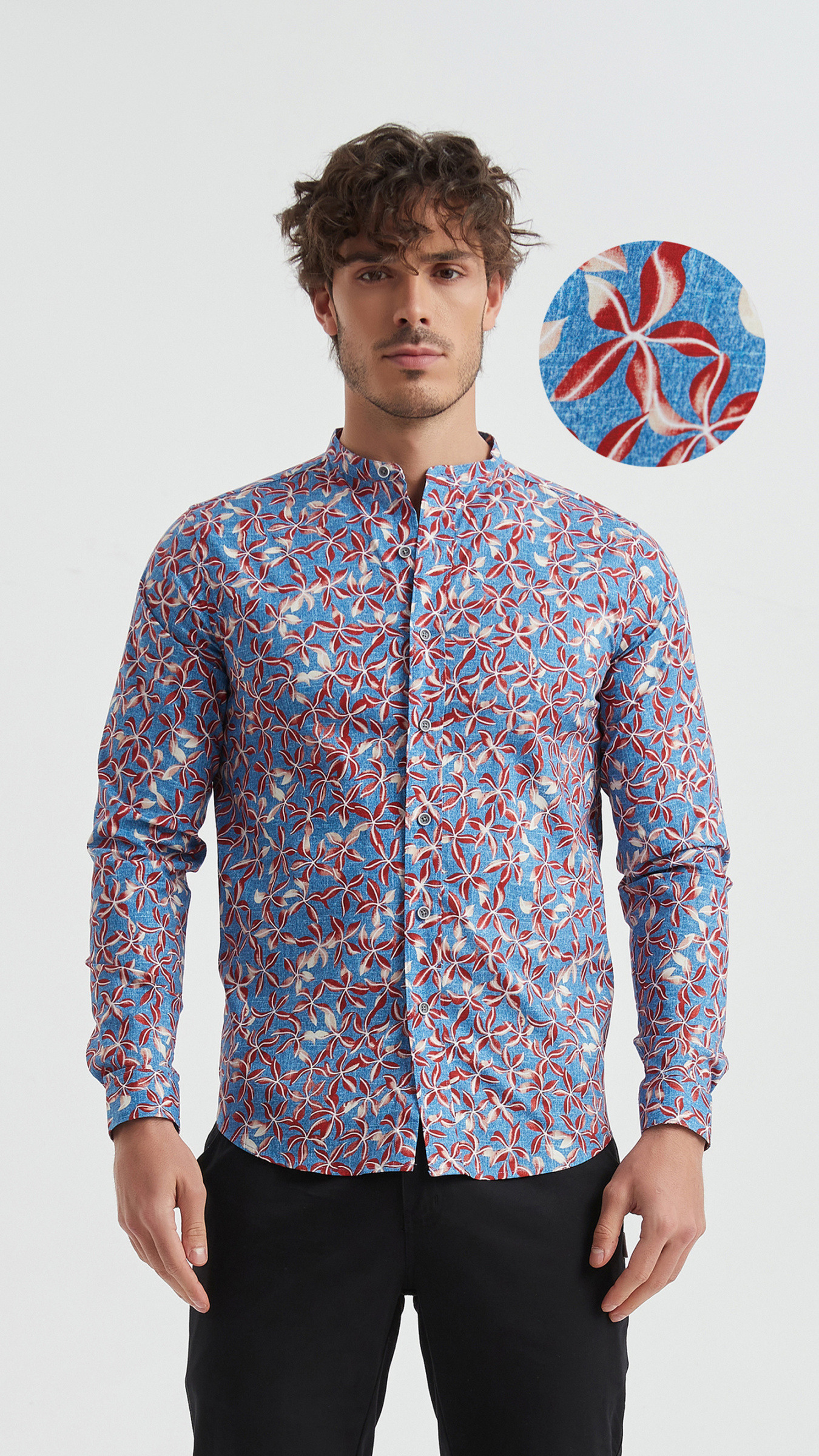 Wholesaler Yves Enzo Paris - Patterned “PREMIUM” shirt