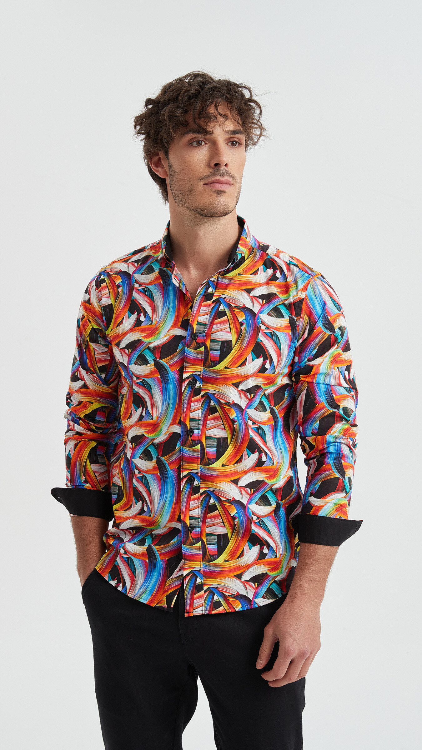 Wholesaler Yves Enzo - Patterned “PREMIUM” shirt