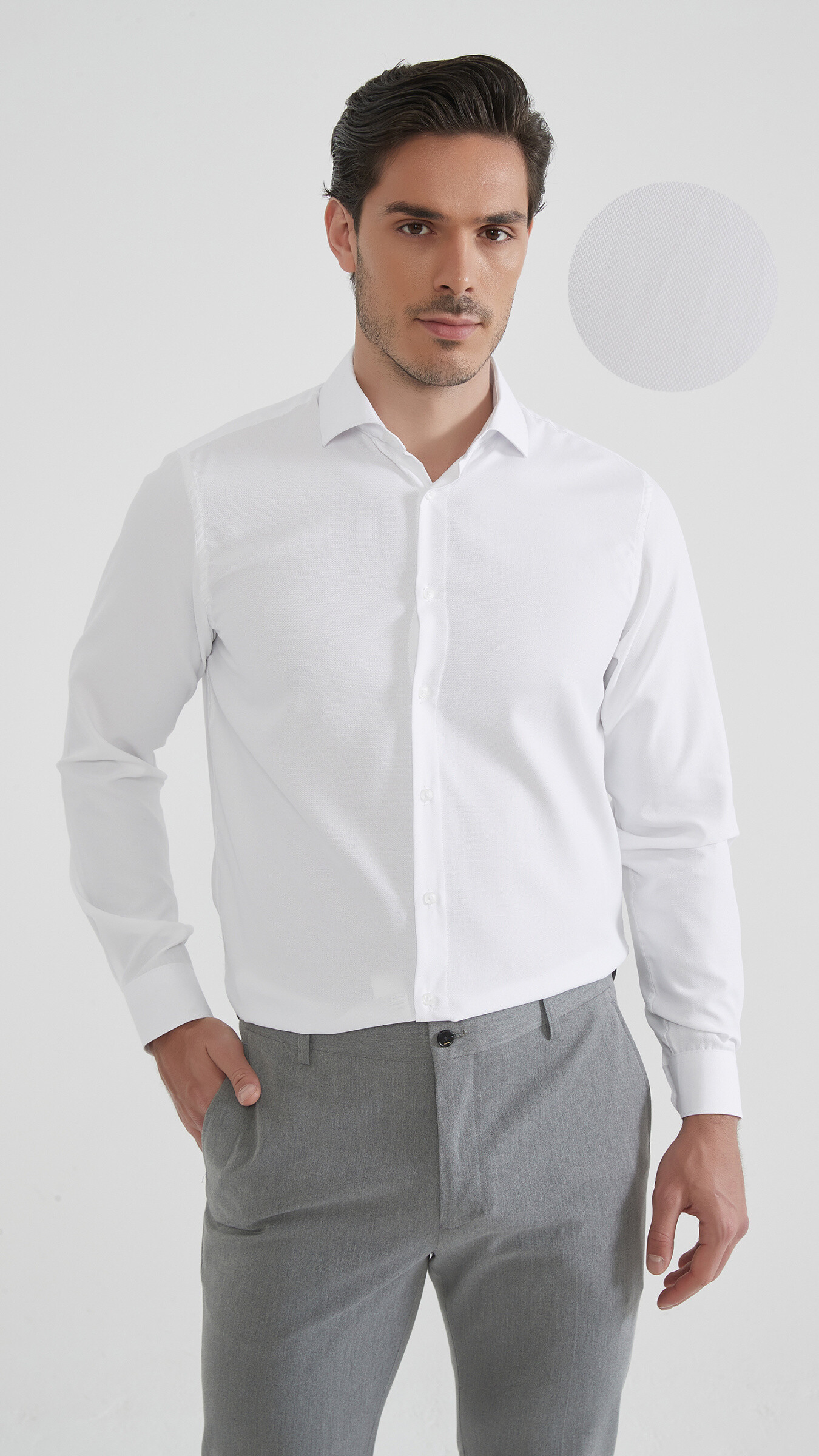 Grossiste Yves Enzo - Chemise coton piqué coupe confort