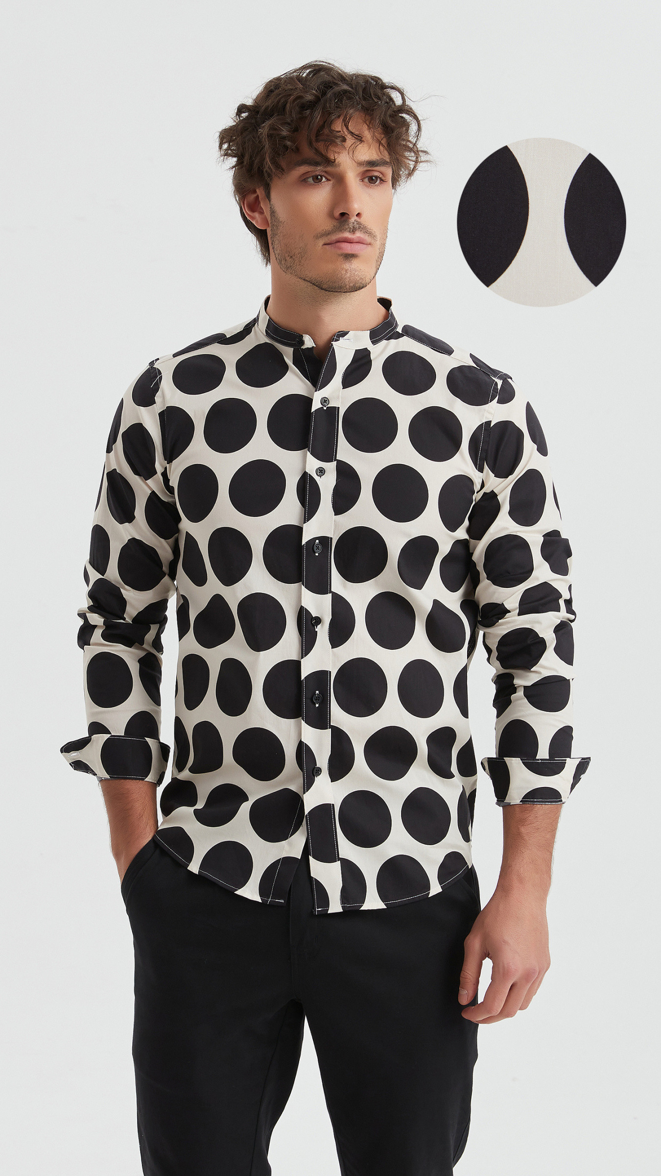 Wholesaler Yves Enzo Paris - Patterned “PREMIUM” shirt