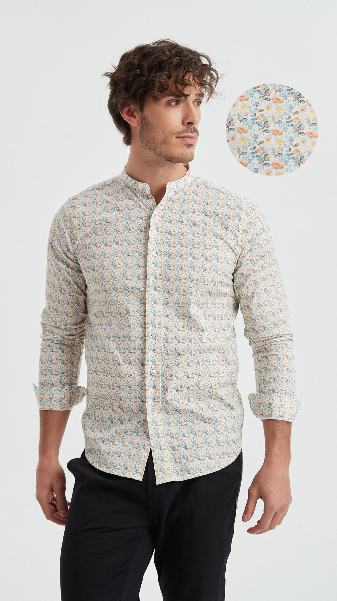Wholesaler Yves Enzo Paris - Patterned “PREMIUM” shirt
