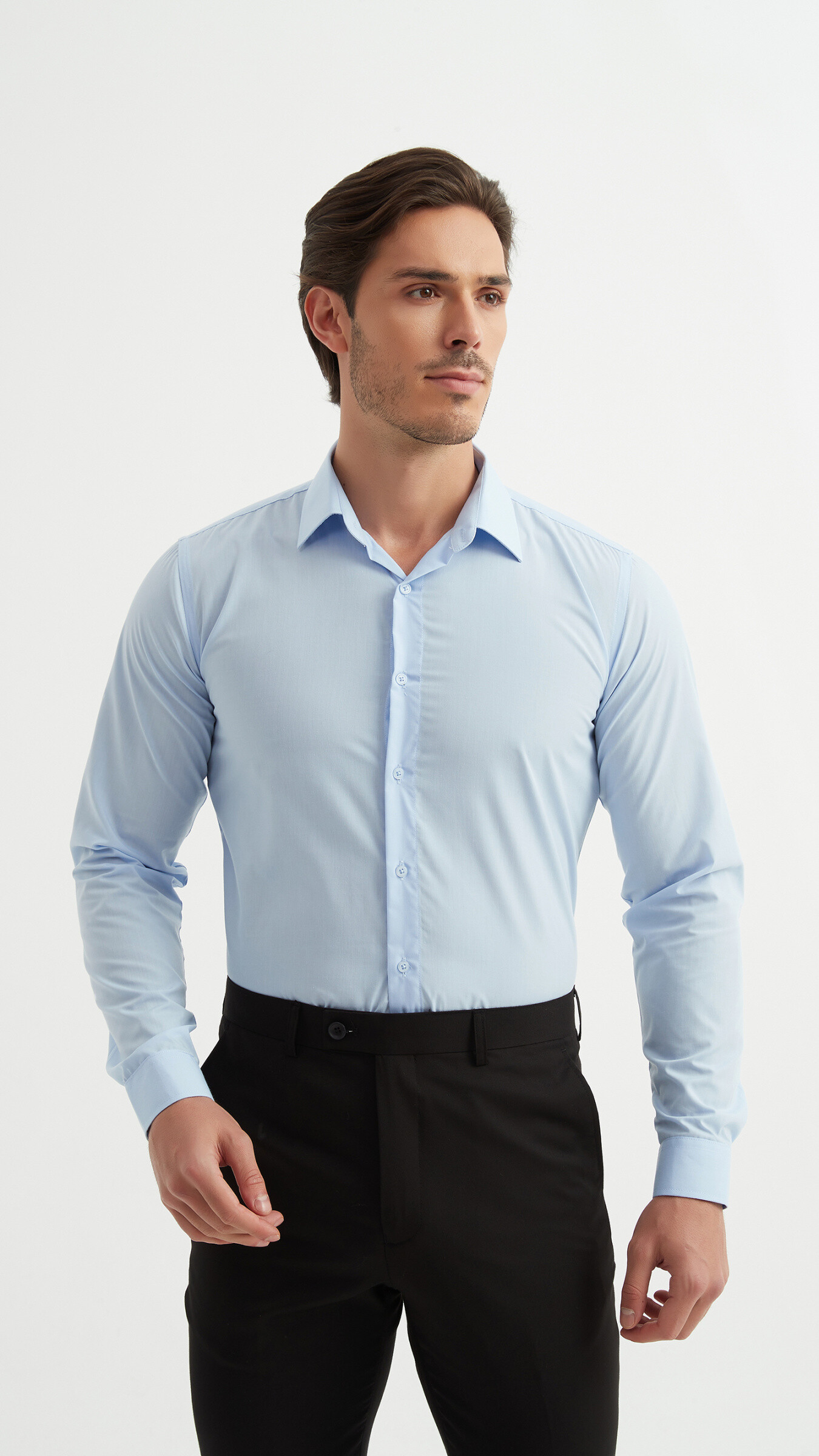 Wholesaler Yves Enzo - Plain shirt relax fit