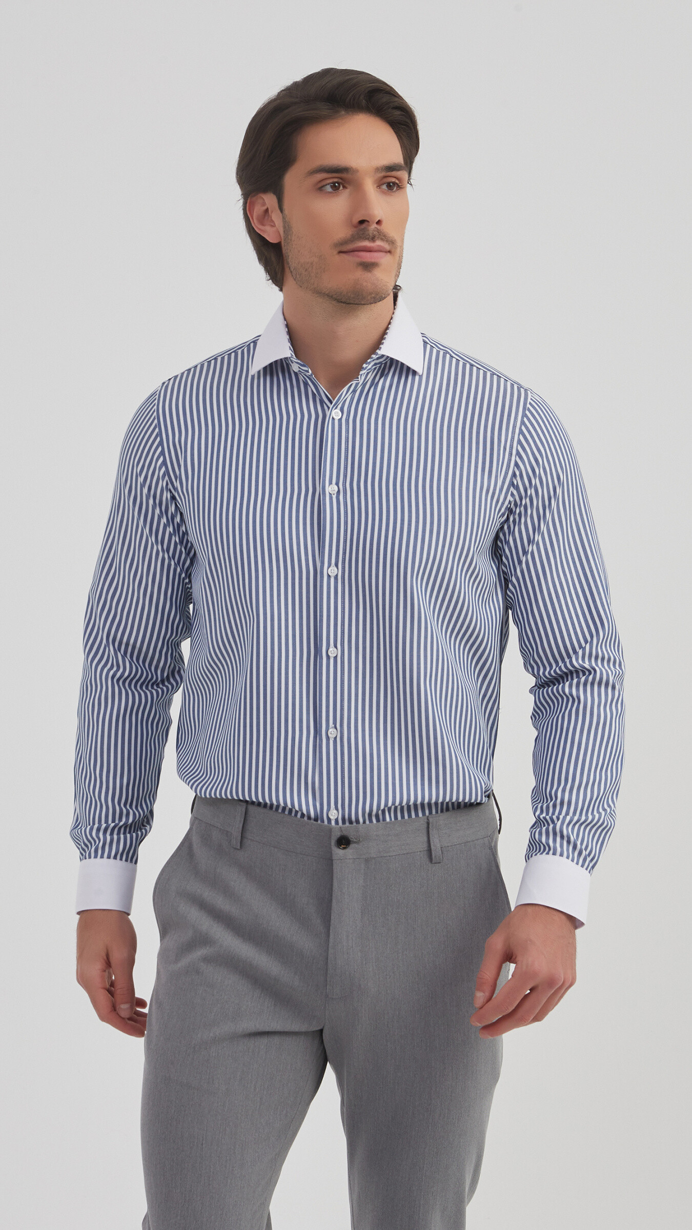 Wholesaler Yves Enzo - Striped shirt comfort fit