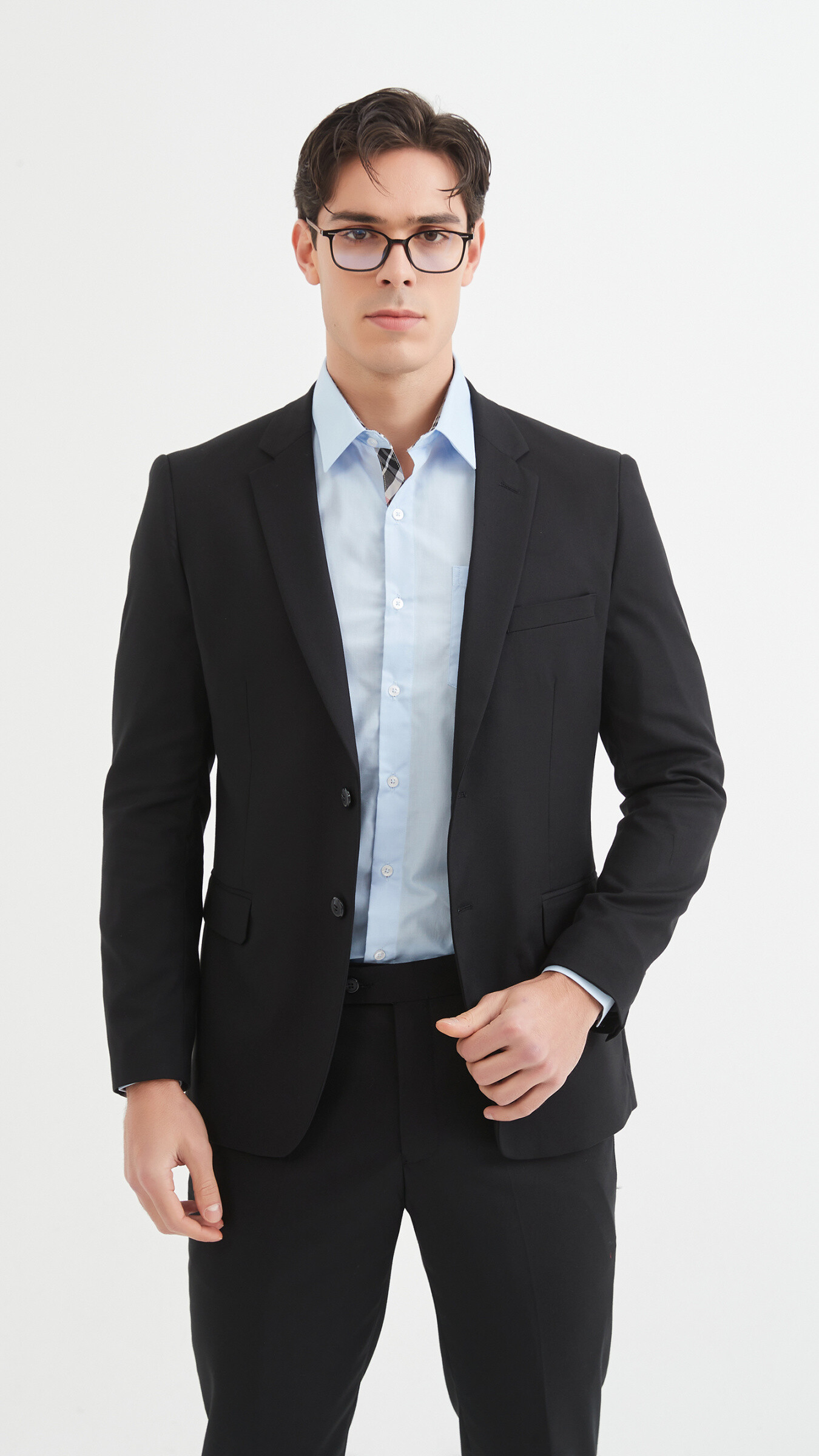 Mayorista Yves Enzo - Traje negro 2 piezas