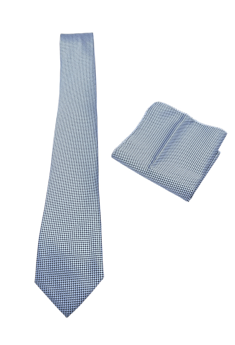 Grossiste Yves Enzo - Cravate 7 cm et pochette à motifs