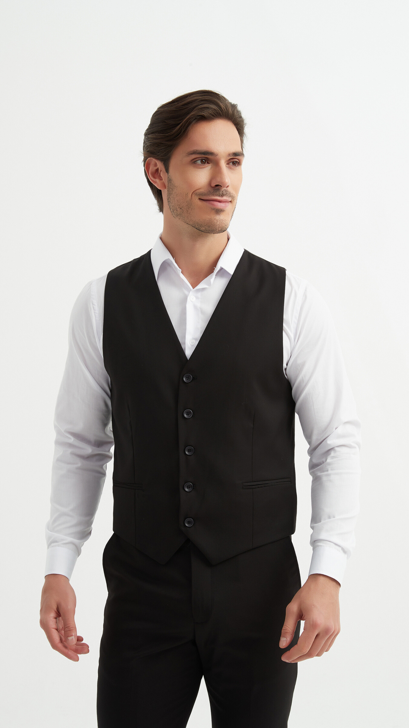 Mayorista Yves Enzo - Chaleco de traje negro