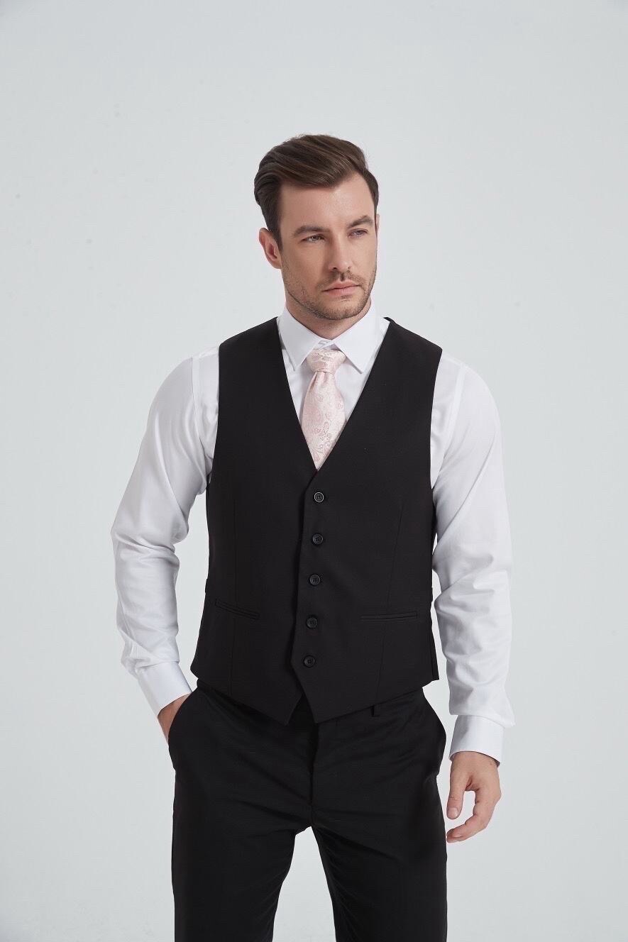 Grossiste Yves Enzo - Gilet de costume noir