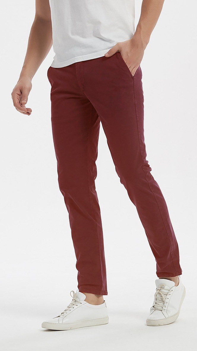 Wholesaler Yves Enzo - Fitted stretch chino pants
