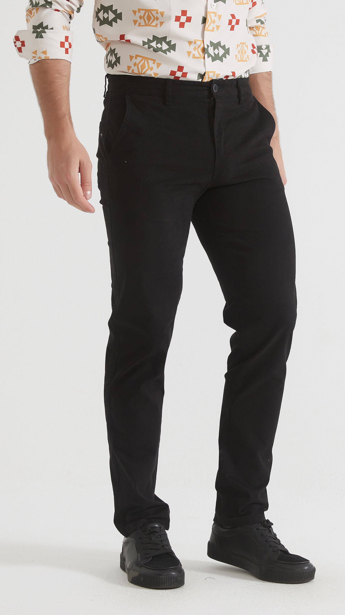 Grossiste Yves Enzo - Chino stretch noir