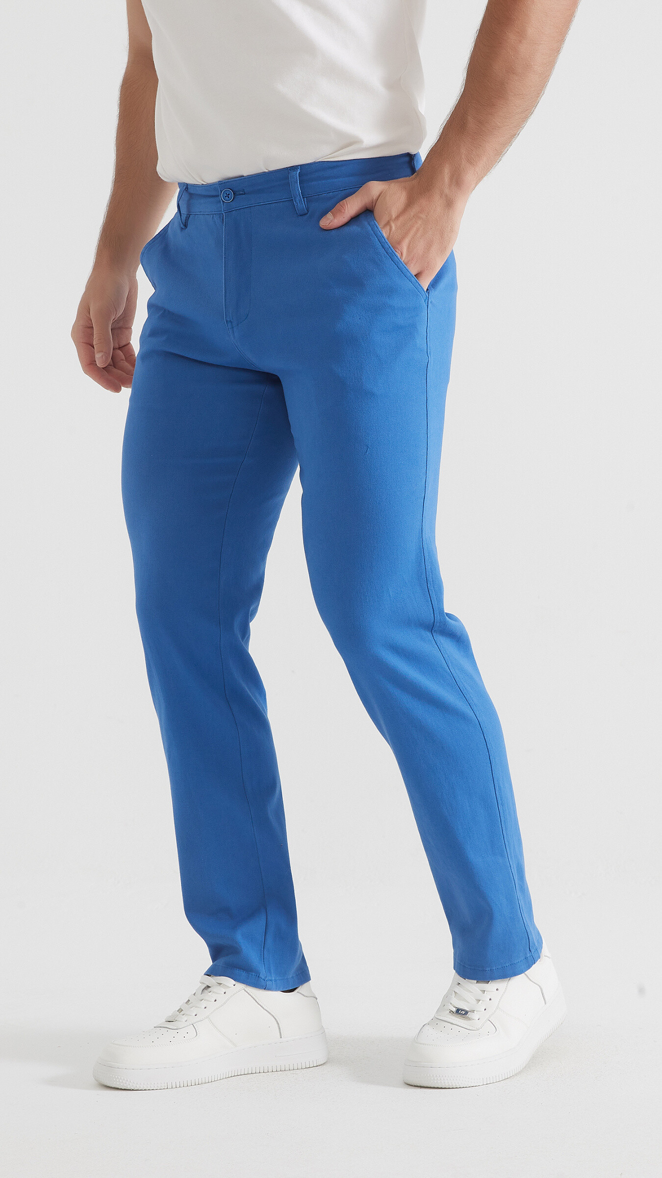Grossiste Yves Enzo - Chino stretch bleu