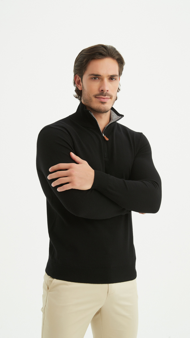 Mayorista Yves Enzo - Jersey con cremallera "cashmere touch"