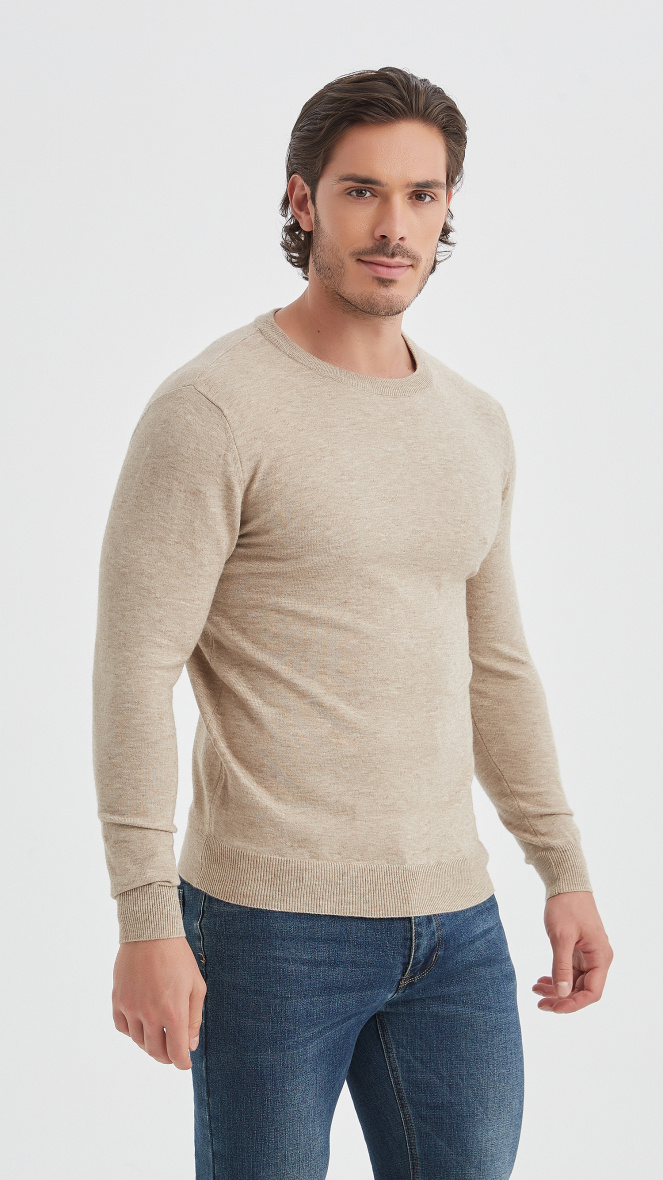 Wholesaler Yves Enzo - Crew neck jumper "cashmere touch"