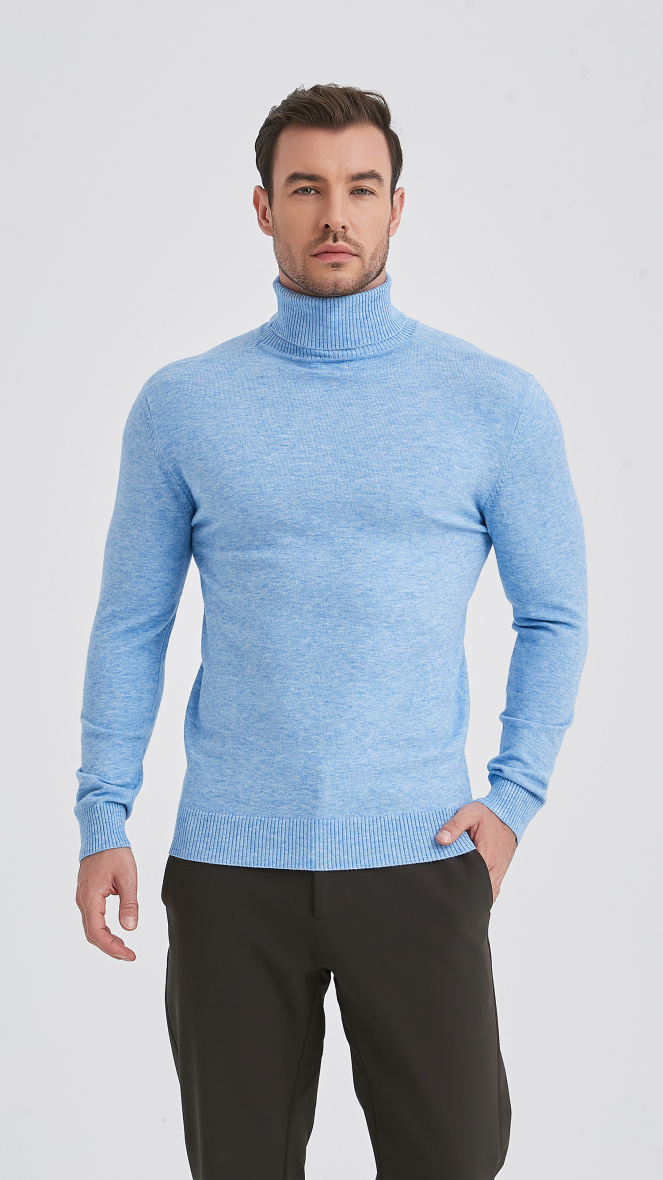 Wholesaler Yves Enzo - Turtle neck jumpers "cashmere touch"