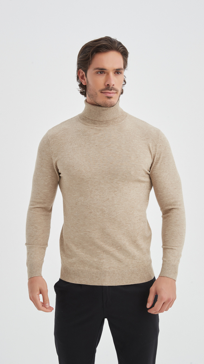 Wholesaler Yves Enzo - Turtle neck jumpers "cashmere touch"